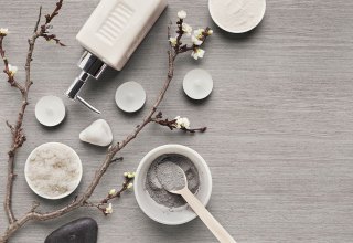 Natural cosmetics for home or salon spa treatment